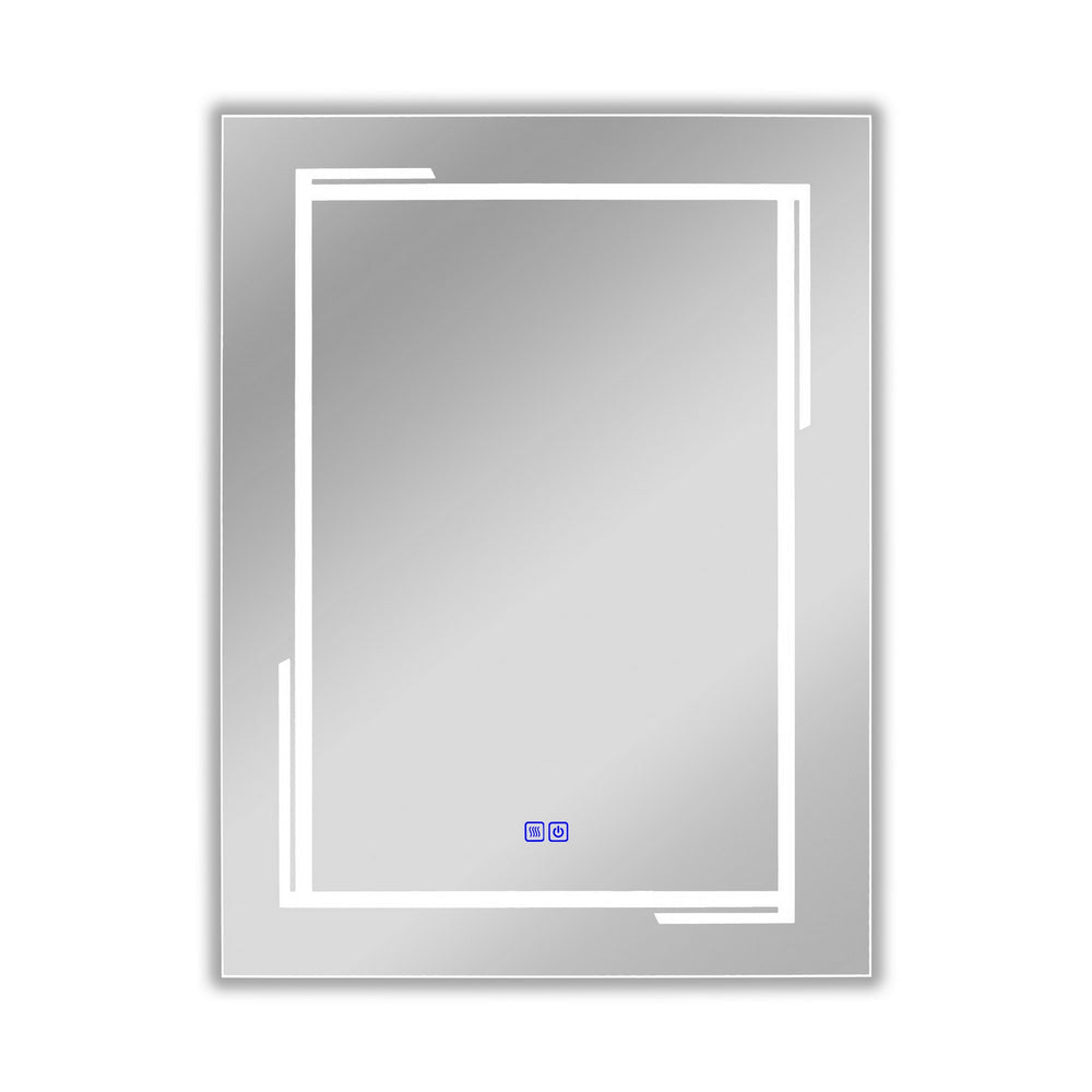 Luminosity Back Lit Rectangular Touchscreen Led Mirror 3 Color Temperatures 3000K-6000K 32" Height