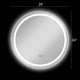 Luminosity Back Lit Round Touchscreen Led Mirror 3 Color Temperatures 3000K-6000K 24" Wide