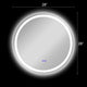 Luminosity Back Lit Round Touchscreen Led Mirror 3 Color Temperatures 3000K-6000K 28" Wide