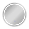 Luminosity Back Lit Round Touchscreen Led Mirror 3 Color Temperatures 3000K-6000K 28" Wide