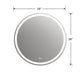Round Glass Mirror with Warm White LED Light Clear CHL-CH9M042BW28-LRD