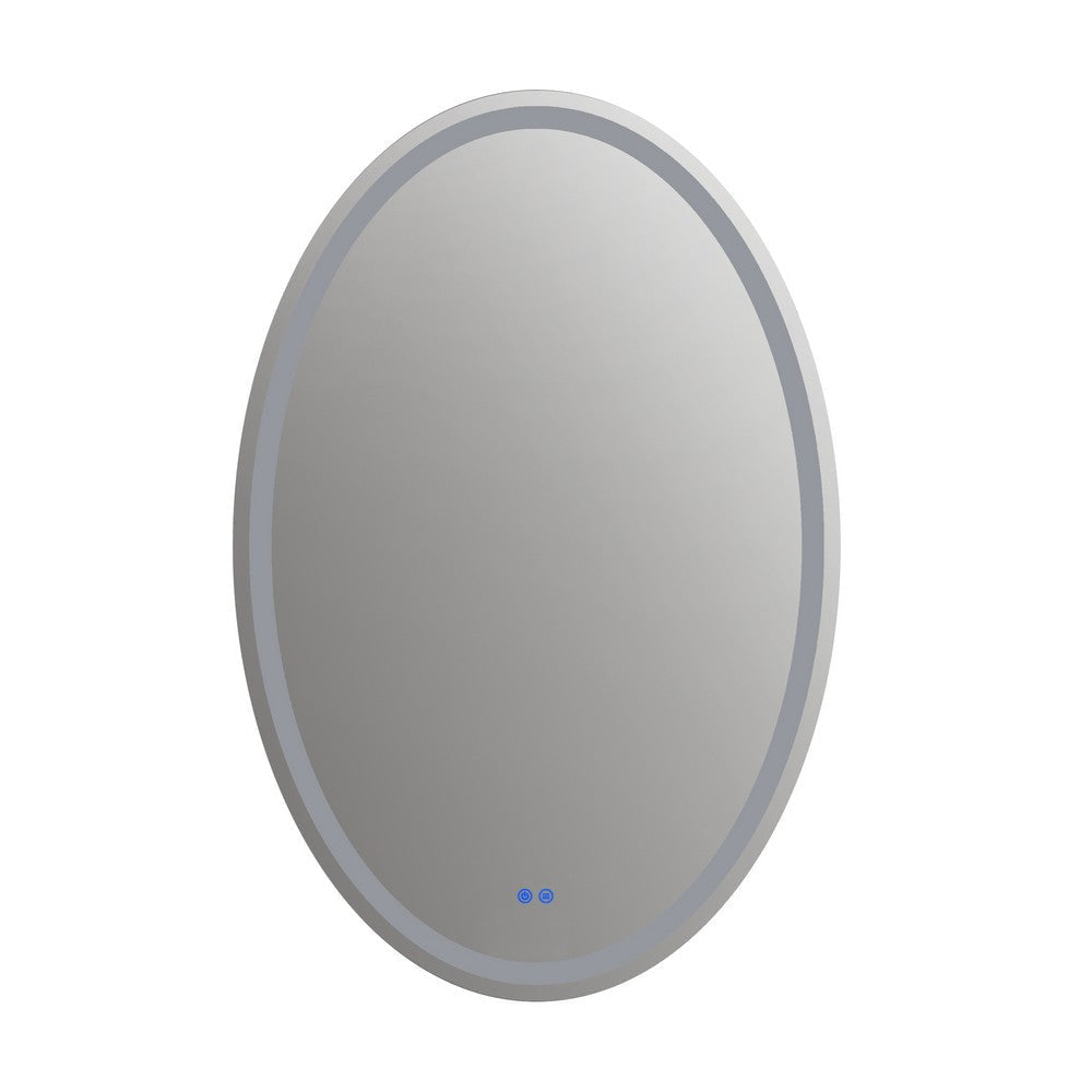 Oval Mirror with LED Light and Dimmable Touch Button Clear CHL-CH9M052BD36-LOV