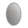 28 Inch Oval Shape Mirror with Backlit LED Strip Silver CHL-CH9M052BD42-LOV
