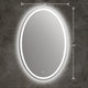 28 Inch Oval Shape Mirror with Backlit LED Strip Silver CHL-CH9M052BD42-LOV