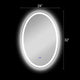 Luminosity Back Lit Oval Touchscreen Led Mirror 3 Color Temperatures 3000K-6000K 32" Height