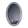 Luminosity Back Lit Oval Touchscreen Led Mirror 3 Color Temperatures 3000K-6000K 36’’ Height CHL-CH9M052BL36-VOV