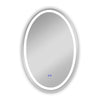 Luminosity Back Lit Oval Touchscreen Led Mirror 3 Color Temperatures 3000K-6000K 36" Height