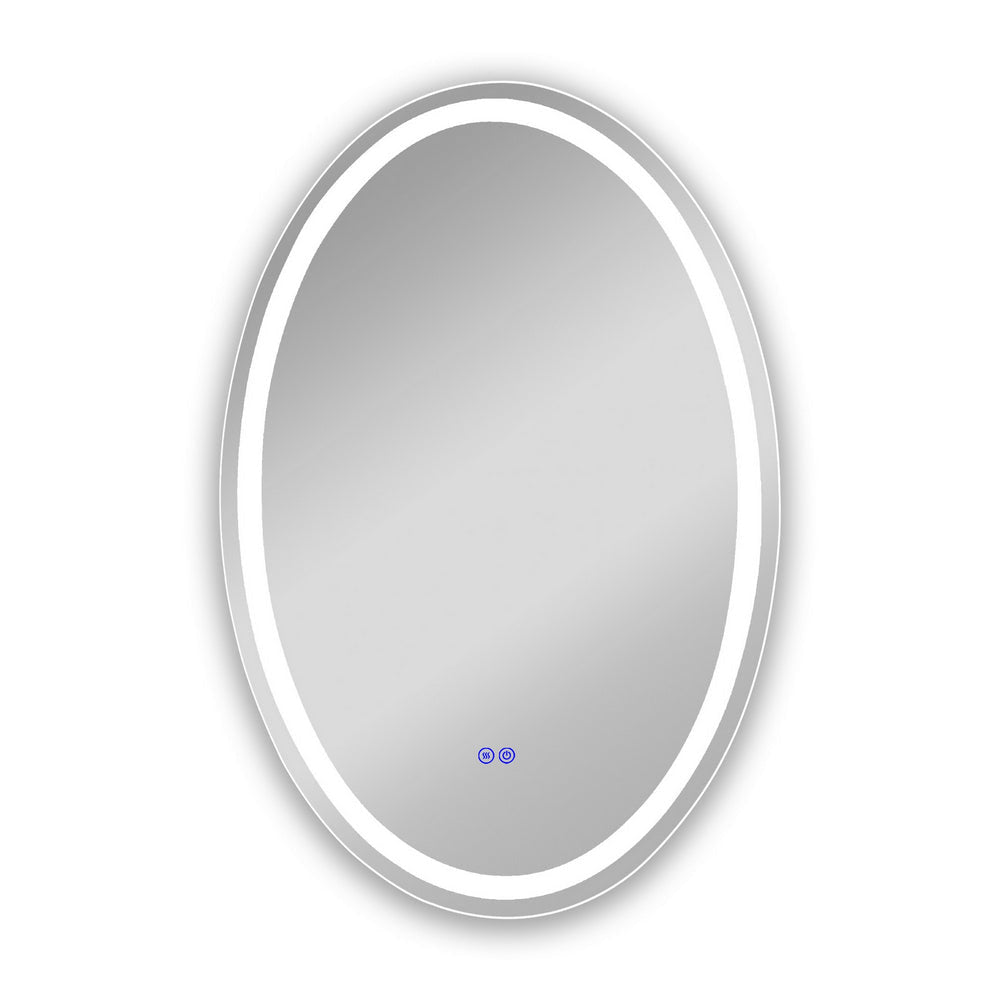Luminosity Back Lit Oval Touchscreen Led Mirror 3 Color Temperatures 3000K-6000K 36" Height