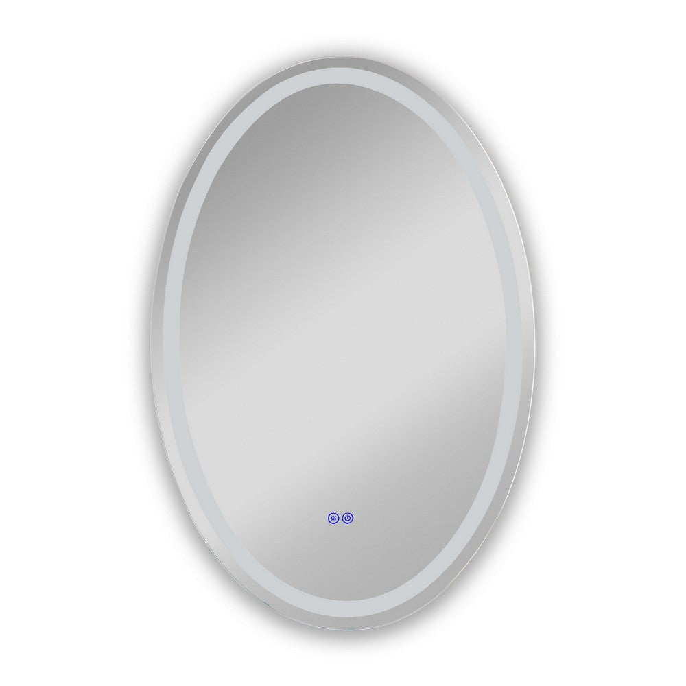 Luminosity Back Lit Oval Touchscreen Led Mirror 3 Color Temperatures 3000K-6000K 42’’ Height CHL-CH9M052BL42-VOV