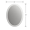 Lighting SPECULO Back Lit LED Mirror 4000K Warm White 24’’ Wide CHL-CH9M052BW32-LOV