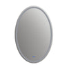 24 Inch Oval Shape Mirror with Backlit LED Strip Silver CHL-CH9M052BW36-LOV