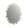 28 Inch Oval Shape Mirror with 4000K LED Strip Silver CHL-CH9M052BW42-LOV