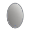 28 Inch Oval Shape Mirror with 4000K LED Strip Silver CHL-CH9M052BW42-LOV