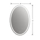 28 Inch Oval Shape Mirror with 4000K LED Strip Silver CHL-CH9M052BW42-LOV