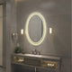 28 Inch Oval Shape Mirror with 4000K LED Strip Silver CHL-CH9M052BW42-LOV