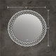 30 Inch Round Mirror with Backlit LED Strip, Silver