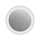 30 Inch Round Mirror with Backlit LED Strip, Silver