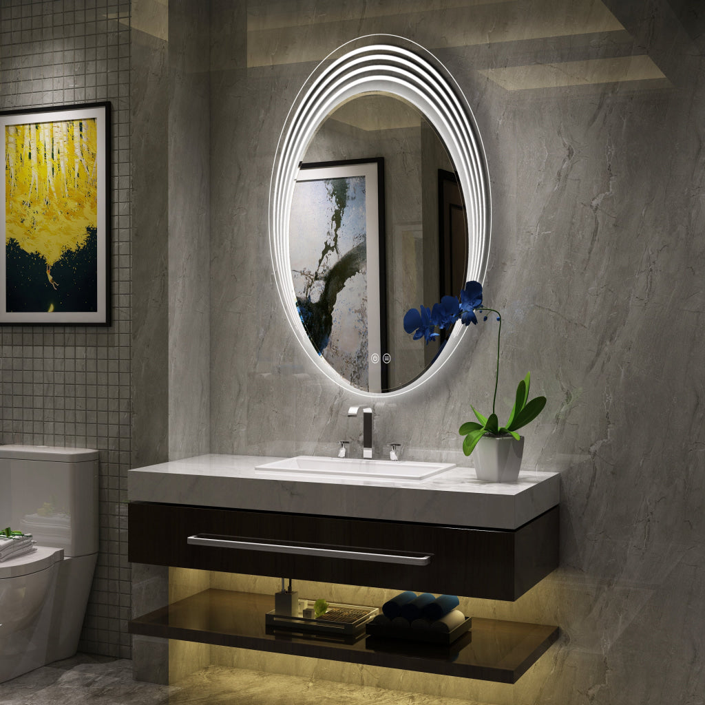 Lighting SPECULO Back Lit LED Mirror 6000K Daylight White 24" Wide