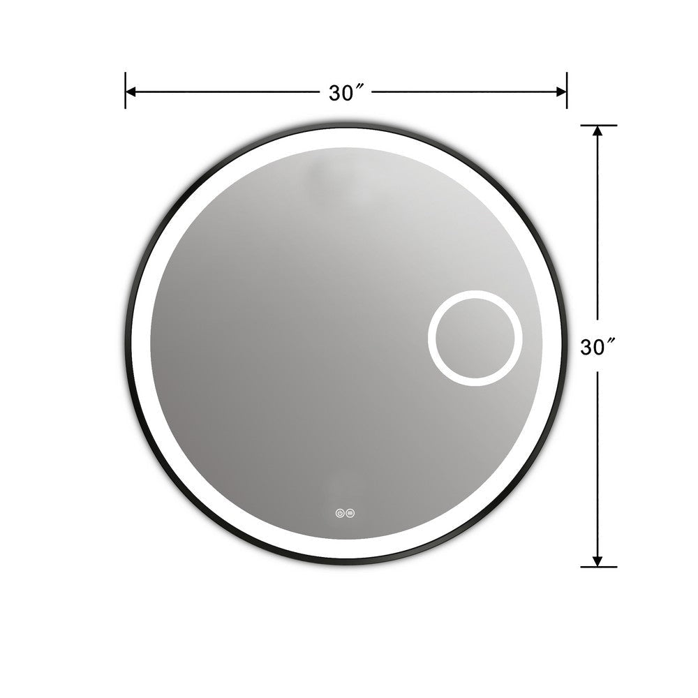 Lighting SPECULO Embedded LED Mirror 6000K Daylight White 30’’ Wide CHL-CH9M074ED30-LRD