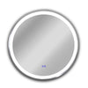 Luminosity Embedded Round Touchscreen Led Mirror 3 Color Temperatures 3000K-6000K 24" Wide