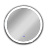 Luminosity Embedded Round Touchscreen Led Mirror 3 Color Temperatures 3000K-6000K 30" Wide