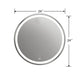 24 Inch LED Embedded Round Glass Mirror Daylight White CHL-CH9M076ED24-LRD