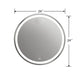 24 Inch LED Embedded Round Glass Mirror Warm White CHL-CH9M076EW24-LRD