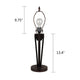 CHRT001BB14-TL1 Dark Coffee + Brush Gold Table Lamp