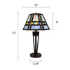 CHRT001BB14-TL1 Dark Coffee + Brush Gold Table Lamp