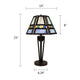 CHRT001BB14-TL1 Dark Coffee + Brush Gold Table Lamp