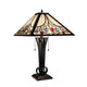 CHRT002WB16-TL2 Black + Brush Gold Table Lamp