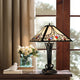 CHRT002WB16-TL2 Black + Brush Gold Table Lamp