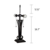 CHRT002WB16-TL2 Black + Brush Gold Table Lamp