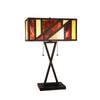 CHRT003OB16-TL2 Dark Coffee + Brush Gold Table Lamp