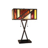 CHRT003OB16-TL2 Dark Coffee + Brush Gold Table Lamp