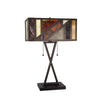 CHRT003OB16-TL2 Dark Coffee + Brush Gold Table Lamp