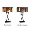 CHRT003OB16-TL2 Dark Coffee + Brush Gold Table Lamp