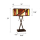 CHRT003OB16-TL2 Dark Coffee + Brush Gold Table Lamp