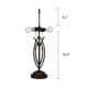 CHRT004GB18-TL2 Dark Coffee + Brush Gold Table Lamp