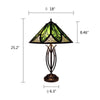 CHRT004GB18-TL2 Dark Coffee + Brush Gold Table Lamp