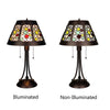 CHRT005GB14-TL2 Dark Coffee + Brush Gold Table Lamp
