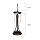 CHRT005GB14-TL2 Dark Coffee + Brush Gold Table Lamp