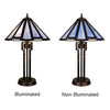 CHRT006AB16-TL2 Dark Coffee + Brush Gold Table Lamp