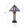 CHRT006AB16-TL2 Dark Coffee + Brush Gold Table Lamp