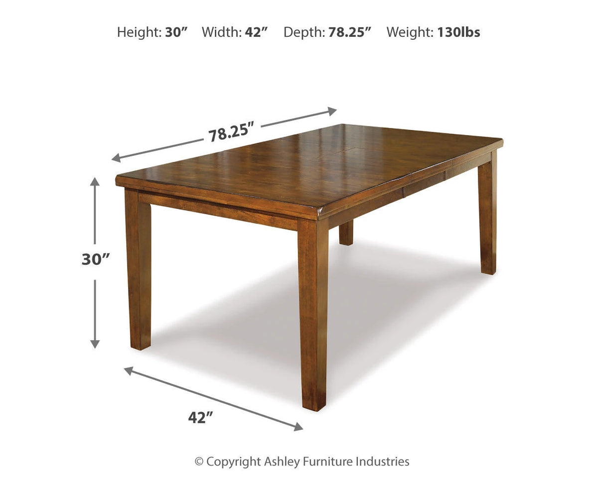 Fori Counter Height Table w Butterfly Leaf | 60-78" Light Brown Top