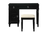 Seraph Vanity Set | Stool & Mirror | Black PDX-F4177