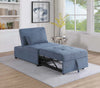Jiya Convertible Sofa Chair to Single Bed, Soft Blue Fabric, 76"