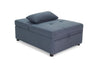 Jiya Convertible Sofa Chair to Single Bed, Soft Blue Fabric, 76"