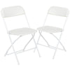 White Plastic Folding Chair