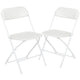 White Plastic Folding Chair
